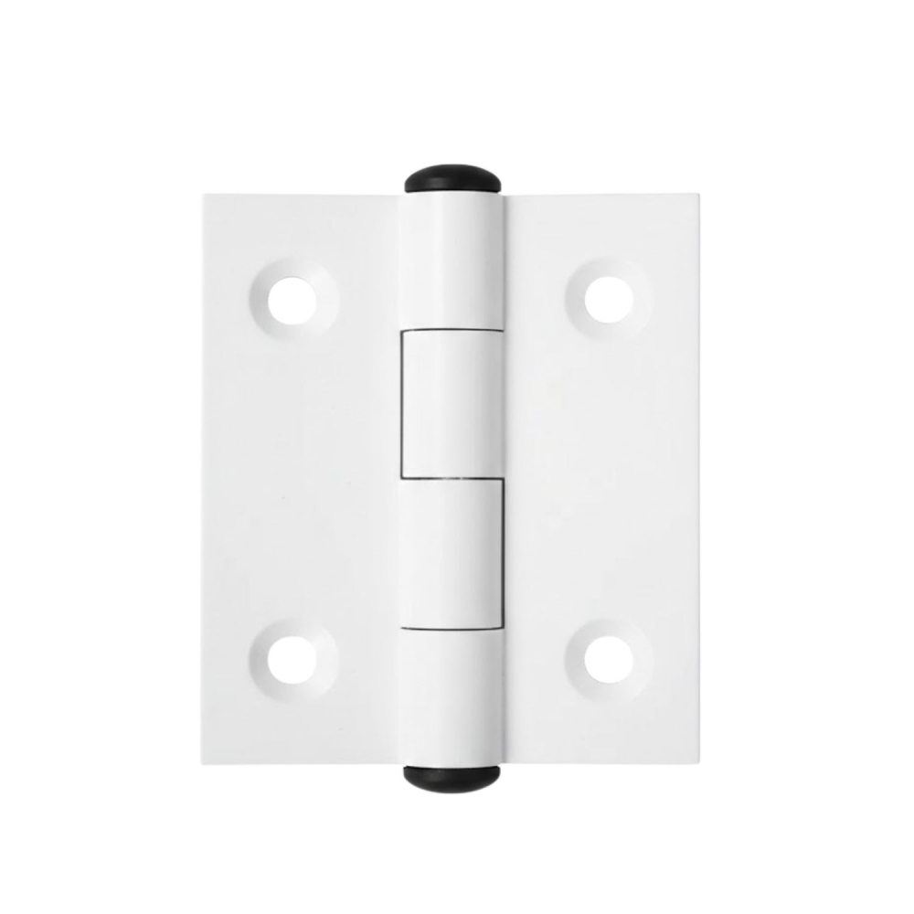 Dobradiça De Aluminio 40x50 (2Furos) - Branco