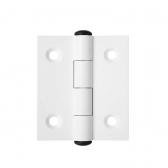 Dobradiça De Aluminio 40x50 (2Furos) - Branco