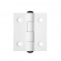 Dobradiça De Aluminio 40x50 (2Furos) - Branco