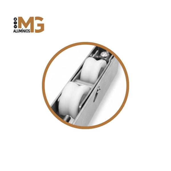 Roldana Gold Inox Dupla 150Kg, RG-150