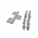 Dobradiça Dob751 Conv. 30 e 35, 3 Abas 60Kg Udinese (3un) - Branco