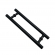 Puxador H 420 x 300 ABS Tubular (PuxHoney) - Preto