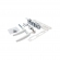 Fechadura Externa Stam 602 (601/33) Porta De Giro /Maçaneta - Branco