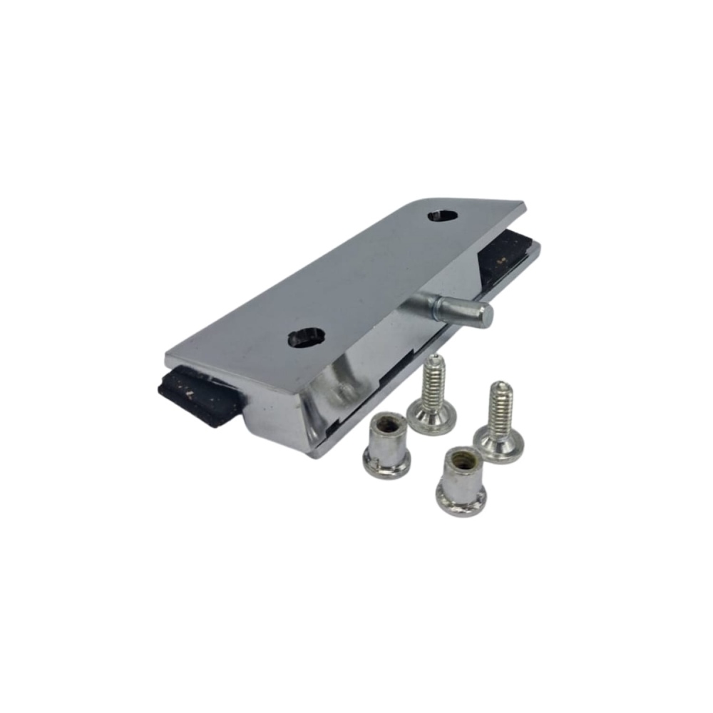 Dobradiça Superior Para Porta de Abrir Blindex (1101) - Cromado