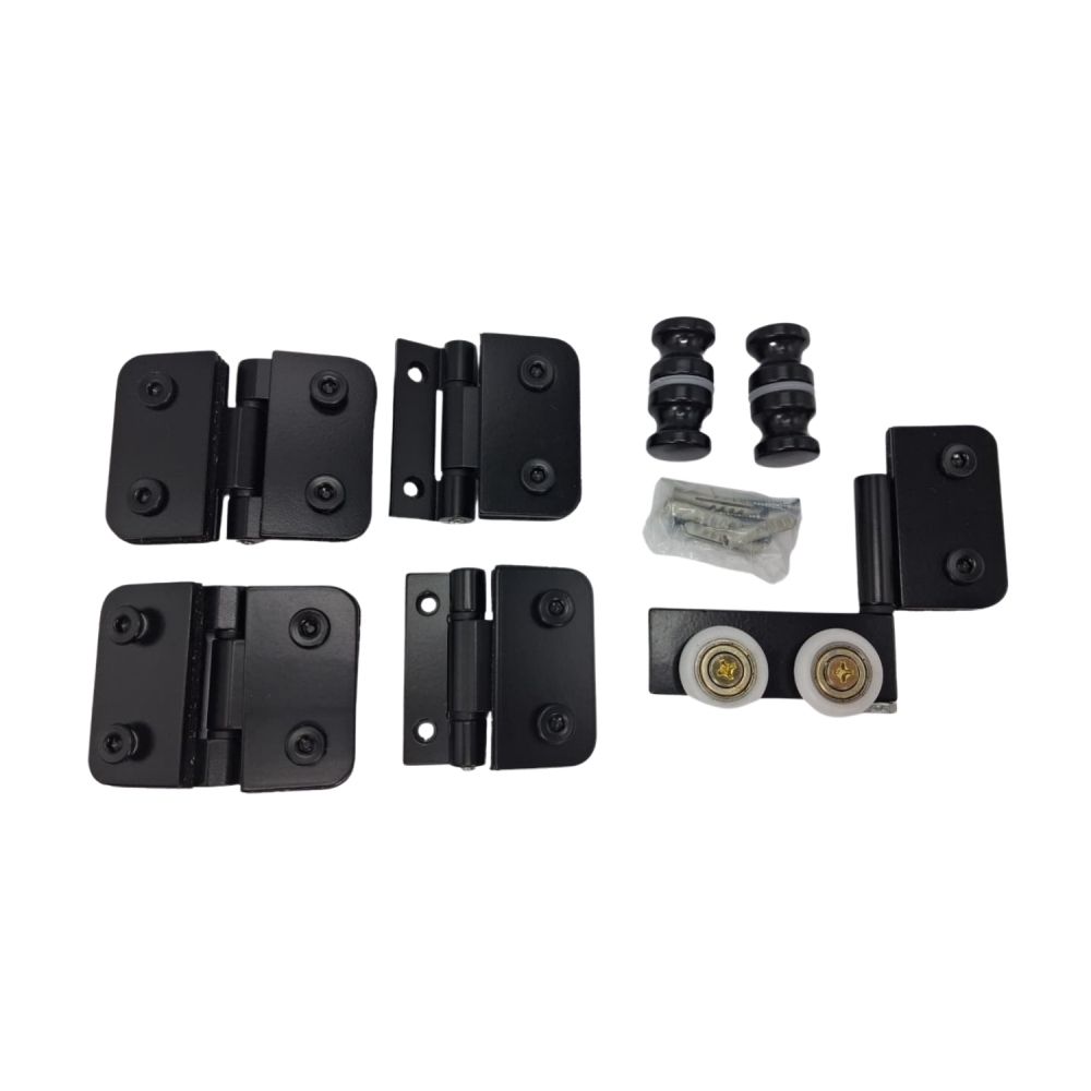 Kit Acessorio Para Box Sanfonado VsM KitSanf1 - Preto