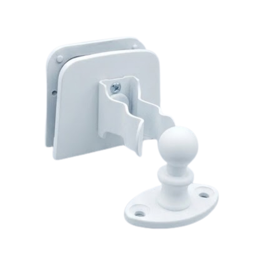 Conjunto Fixador De Porta P/ Piso (Recorte) 1873/1329X - Branco