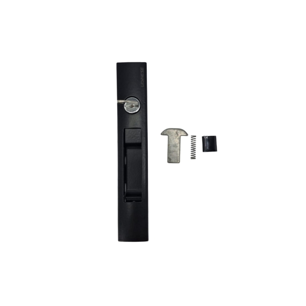 Fecho Concha C/ Chave 7411/Ac Square 160mm Lingueta Suprema - Preto