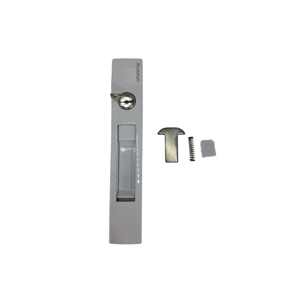 Fecho Concha C/ Chave 7411/Ac Square 160mm Lingueta Suprema - Branco