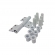 Dobradiça 3 Abas L25, 60Kg Udinese (3un.) - Dob8403AbasUdmax - Branco