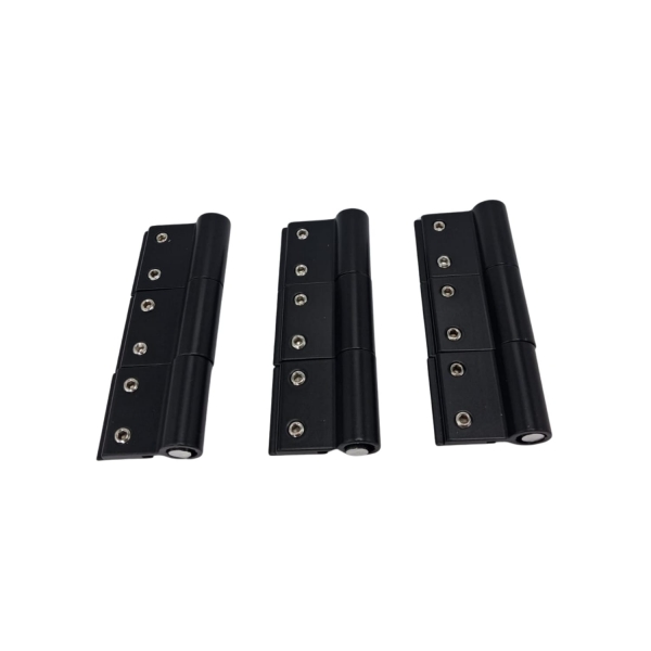 Dobradiça 3 Abas L25, 60Kg Udinese (3un.) - Dob8403AbasUdmax - Preto