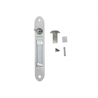 Fecho Concha C/ Chave 7411/Ac 160mm Slide Lingueta Suprema