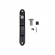 Fecho Concha C/ Chave 7411/Ac 160mm Slide Lingueta Suprema - Preto