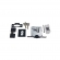 Fechadura (Stam) Externa 1005Q Rolete, Roseta Quadrada - Preto