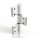Dobradiça 3 Abas L25, 60Kg Udinese (3un.) - Dob8403AbasUdmax - Branco
