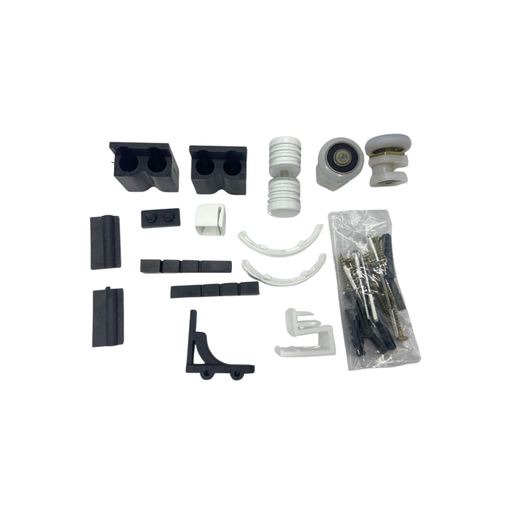 Kit Acessorio Para Box Frontal Tubular 8mm - KitF1 - Branco