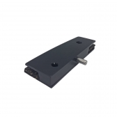 Dobradiça Superior Para Porta de Abrir Blindex (1101) - Preto