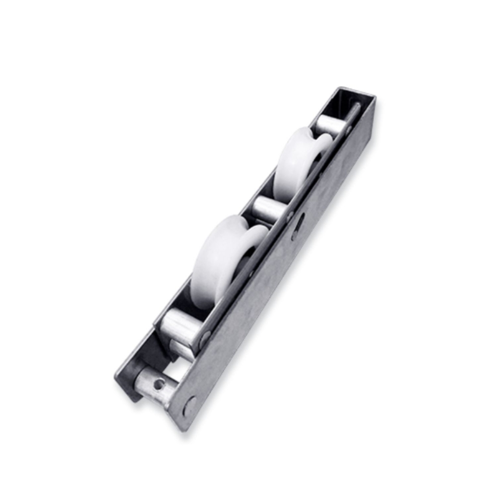 Roldana Gold Inox Dupla P/ Trilho Redondo 200 Kg (RG-R200)