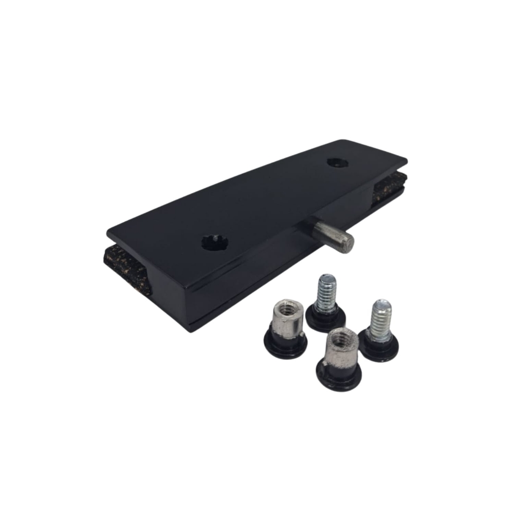 Dobradiça Superior Para Porta de Abrir Blindex (1101) - Preto