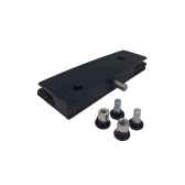 Dobradiça Superior Para Porta de Abrir Blindex (1101) - Preto
