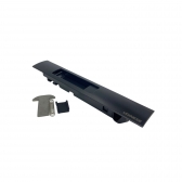 Fecho Concha 7411/A Square 160mm Slide Lingueta Suprema - Preto