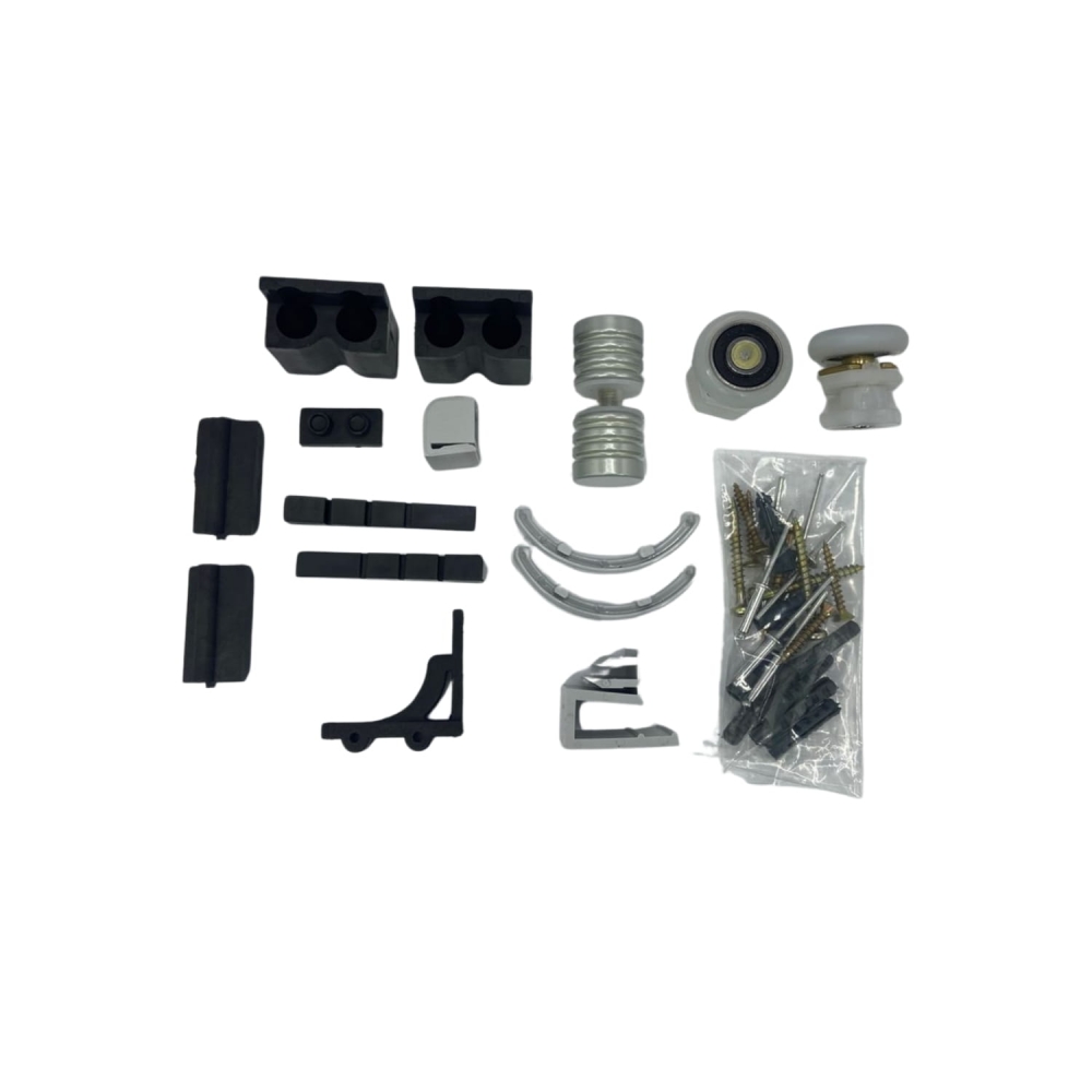 Kit Acessorio Para Box Frontal Tubular 8mm - KitF1 - Fosco