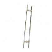 Puxador H 800 x 600 Barra Chata Cromado