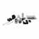 Kit Acessorio Para Box Quadrado (Reto) 8mm - KitF1R - Branco