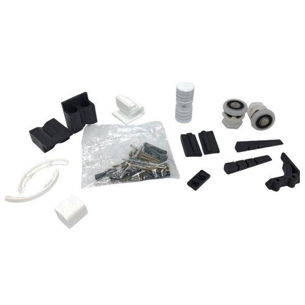 Kit Acessorio Para Box Frontal Tubular 8mm - KitF1 - Branco