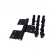 Dobradiça 3 Abas L25, 60Kg Udinese (3un.) - Dob8403AbasUdmax - Preto