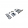 Fechadura (Stam) Externa 1005Q Rolete, Roseta Quadrada - Cromado