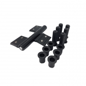 Dobradiça Dob751 Conv. 30 e 35, 3 Abas 60Kg Udinese (3un) - Preto
