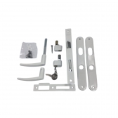 Fechadura Externa Stam 602 (601/33) Porta De Giro /Maçaneta - Branco