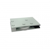 Roldana Deslizante Mini - Trilho Convencional MG001 - Branco