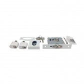 Fechadura (Stam) Externa 1005Q Rolete, Roseta Quadrada - Branco