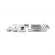 Fechadura (Stam) Externa 1005Q Rolete, Roseta Quadrada - Branco
