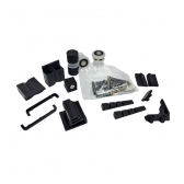 Kit Acessorio Para Box Quadrado (Reto) 8mm - KitF1R - Preto