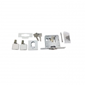 Fechadura (Stam) Externa 1005Q Rolete, Roseta Quadrada - Branco