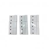 Dobradiça Dob751 Conv. 30 e 35, 3 Abas 60Kg Udinese (3un) - Branco