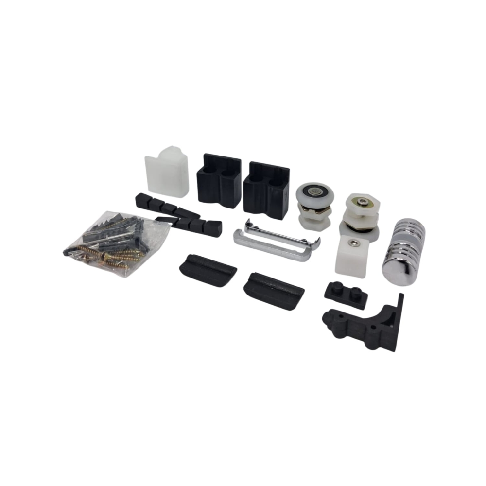 Kit Acessorio Para Box Quadrado (Reto) 8mm - KitF1R
