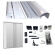 Kit Box Banheiro F1 Alumínio Branco 1,35m x 1,90m (BF1/1,35)