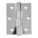 Dobradiça De Aluminio 70x70 (3Furos) - Cromado