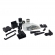 Kit Acessorio Para Box Quadrado (Reto) 8mm - KitF1R - Preto