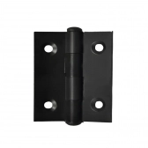 Dobradiça De Aluminio 40x50 (2Furos) - Preto